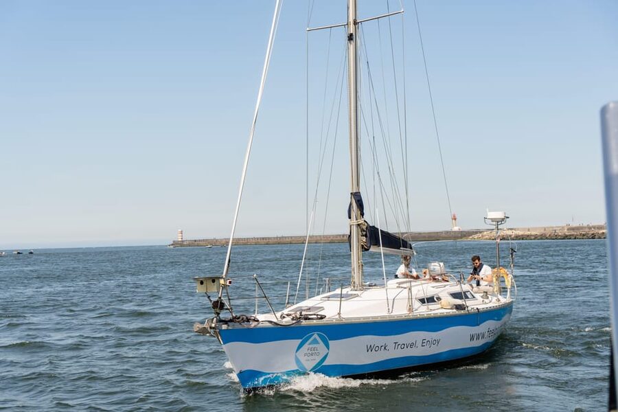 Douro River Cruise with Cheese & Tonic Porto in a Sailboat - São Pedro da Afurada and the river mouth