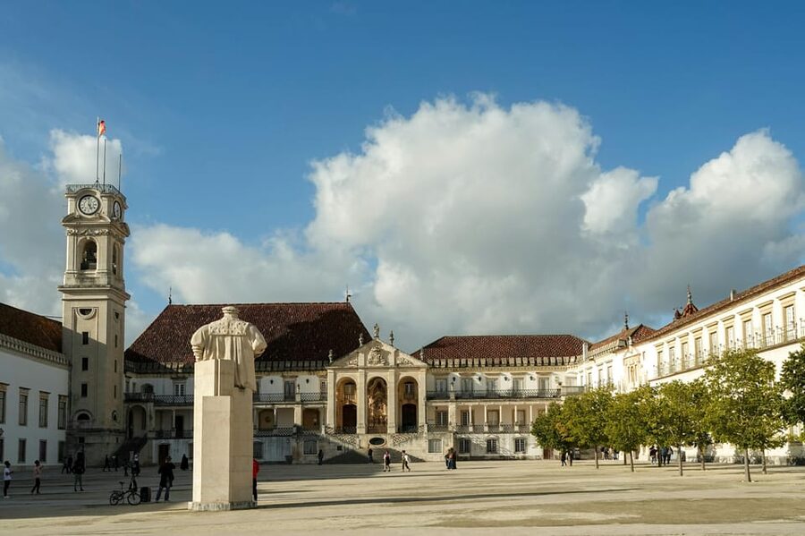 From Porto: Fátima and Coimbra Tour - Entering Coimbra through the Old Cathedral