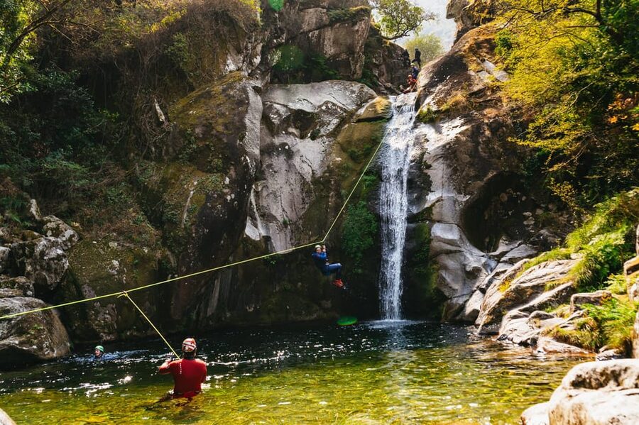 From Porto: Gerês National Park Canyoning Trip - Swimming, sliding, and walking through the canyon
