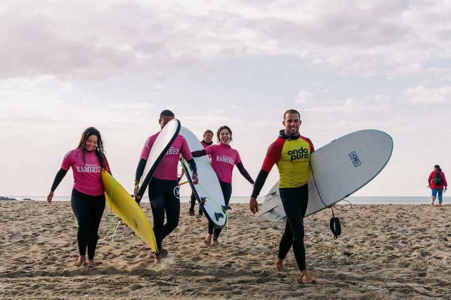 Group Surf Lesson - Ninety minutes of instruction in a group of seven