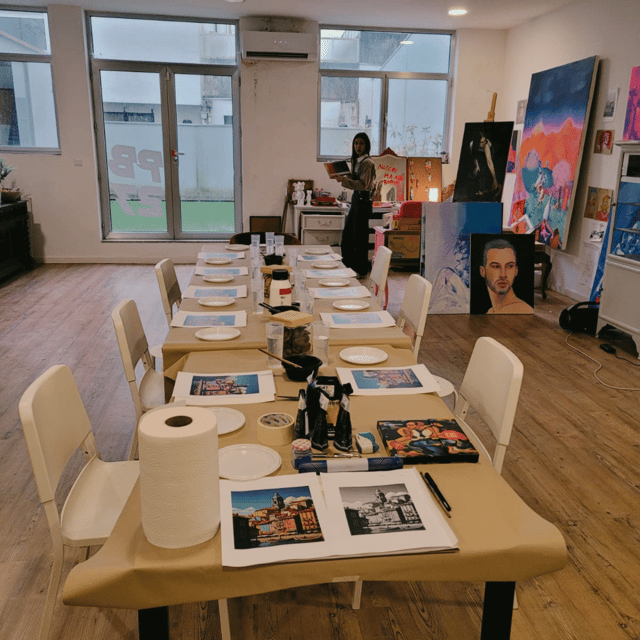 Porto: Acrylic Painting Workshop for Groups - Antero Quental - Turning Porto’s colors into a painting
