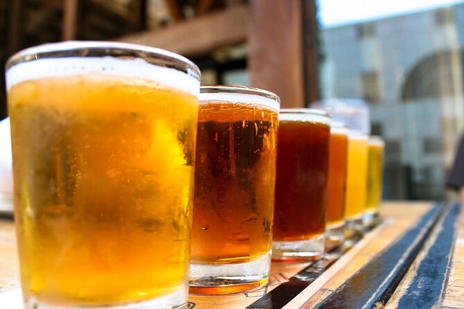 Porto: Craft Beer Tasting Tour with Local Snacks - Second stop: national beers with grilled chouriço