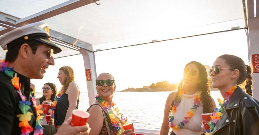 Porto: Douro River Party Boat with Sunset Option & 6 Bridges - Leaving Gaia Quay and finding your departure point