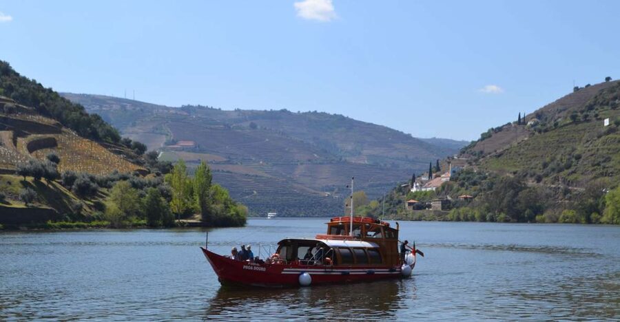 Porto: Douro Valley Vineyards Tour with Lunch & River Cruise - Pinhão from the Douro River