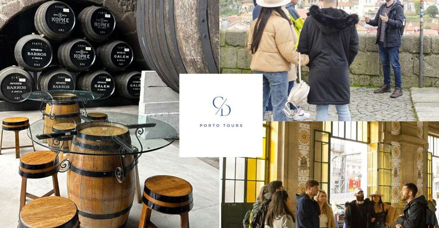 Porto: Guided City Walking Tour & Port Wine Cellar - Starting beneath Porto’s blue umbrella