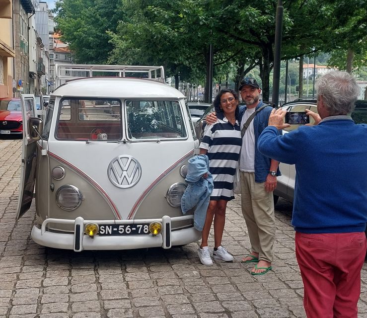 Porto: Historic Center and Surroundings Tour by VW Kombi - Porto’s monuments seen from the road