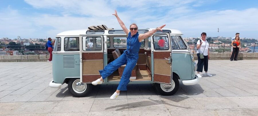 Porto: Private Sightseeing Tour by VW Kombi (2–8 People) - Starting in Porto and crossing toward the Atlantic