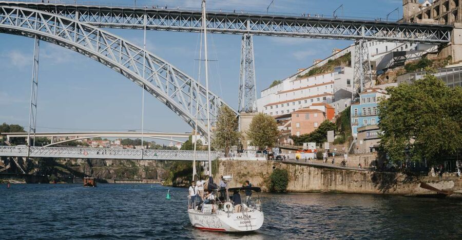 Porto: Romantic Sailboat Cruise - Porto from the Douro, one bridge at a time