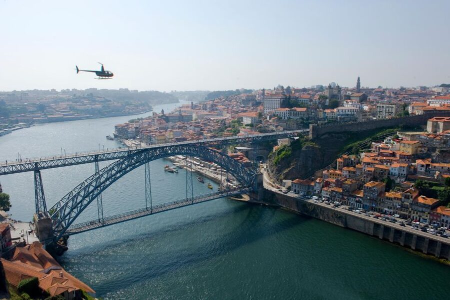 Porto’s Panoramic Helicopter Flight 10 Minutes - Porto’s river and coast from the air