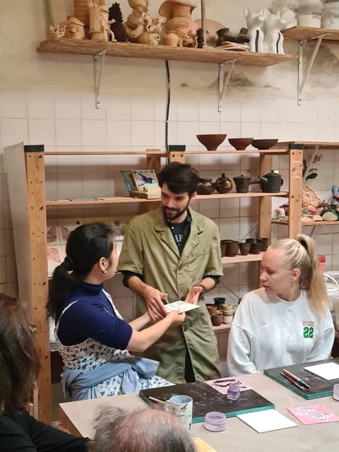 Porto: Tile Painting Workshop with Tea and Port Wine - Learning how traditional tiles are made