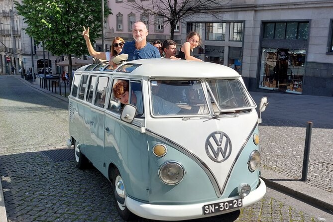 Private Porto Sightseeing by Vintage VW Kombi (up to 8 people) - Clérigos, Lello, and Bolhão in the city center